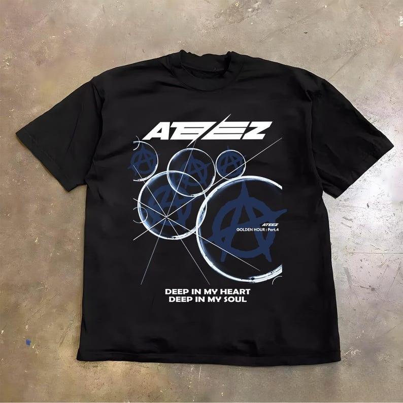 ATEEZ Golden Hour Part 4 Shirt, Ateez Kpop Shirt, Ateez World Tour in Your Fantasy Tshirt, Ateez World Tour 2026, Ateez Golden Hour Shirt 4XL