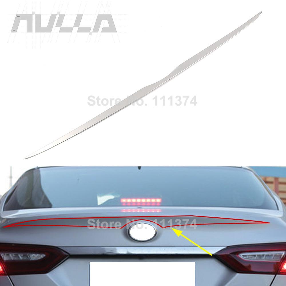 

Внешние детали для Toyota Camry 2018, накладка задней двери, рамка бампера задней двери, украшение из нержавеющей стали