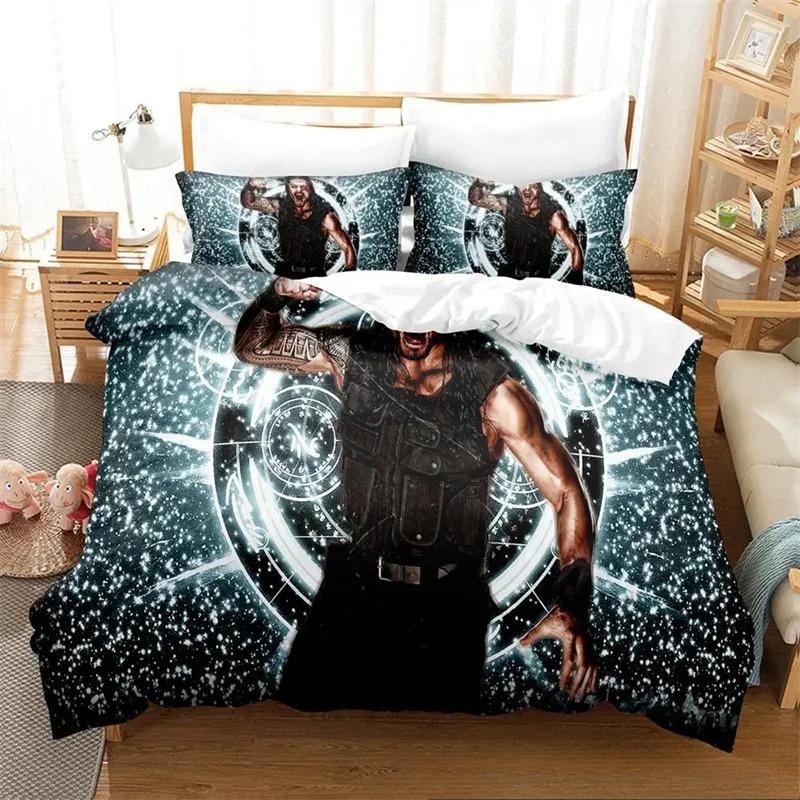 Brottaren Roman Reigns Sängkläder Kollektion Påslakan Täcke Säng Kollektion Quilt Cover Örngott King Queen Twin Storlek Pojkar Flickor Vuxna