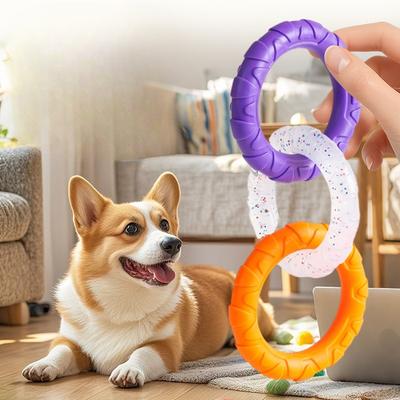 Pet Puzzle Training Dog Toys Interactive Pulling Force Circular Ring Bite Resistant for Dog Toys Pet Products