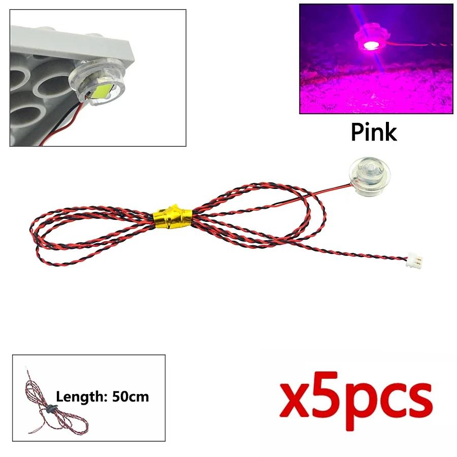 Flash Lamp City Street Light Lightsaber Spotlight Candle Lamp Bricks DIY 0.8mm Pin 1x1 1x4 1x2 LED Remote Control Building Block