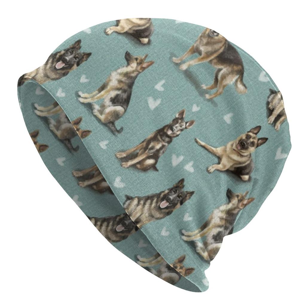 Winter Warmer süßer Pomeranian Deutscher Spitz mit Blumen Motorhaube Femme Beanie Mütze Hippie Haustier Hund Outdoor Ski Skullies Beanies Cap