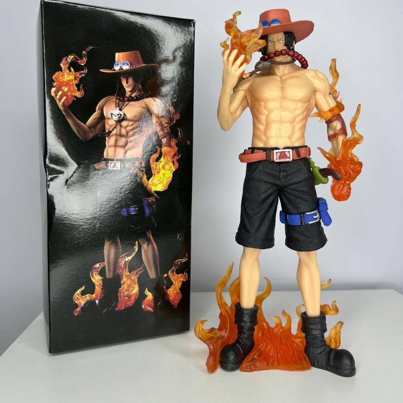 ONE PIECE Dream Ace Figure, Standing Fire Fist Ace Animation Peripheral Model Statue Ornament Toy Gift