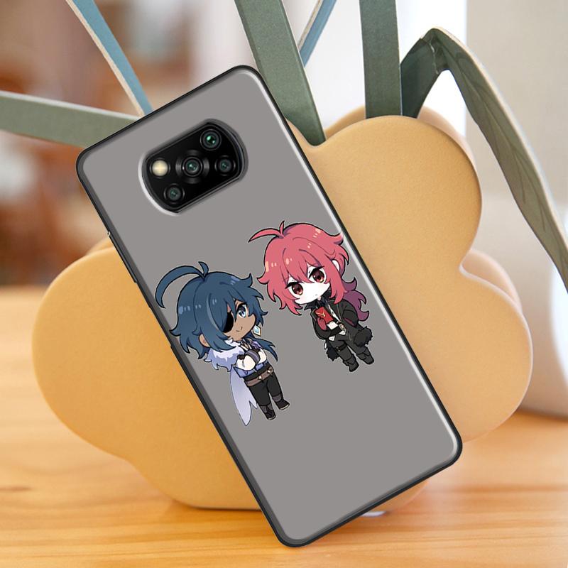 Kaeya and Diluc Genshin Impact Case For Xiaomi Mi 11 Lite 9T 10T 11T Pro POCO X3 Pro X3 GT F1 F2 F3 M4 M3 Pro Case Cover