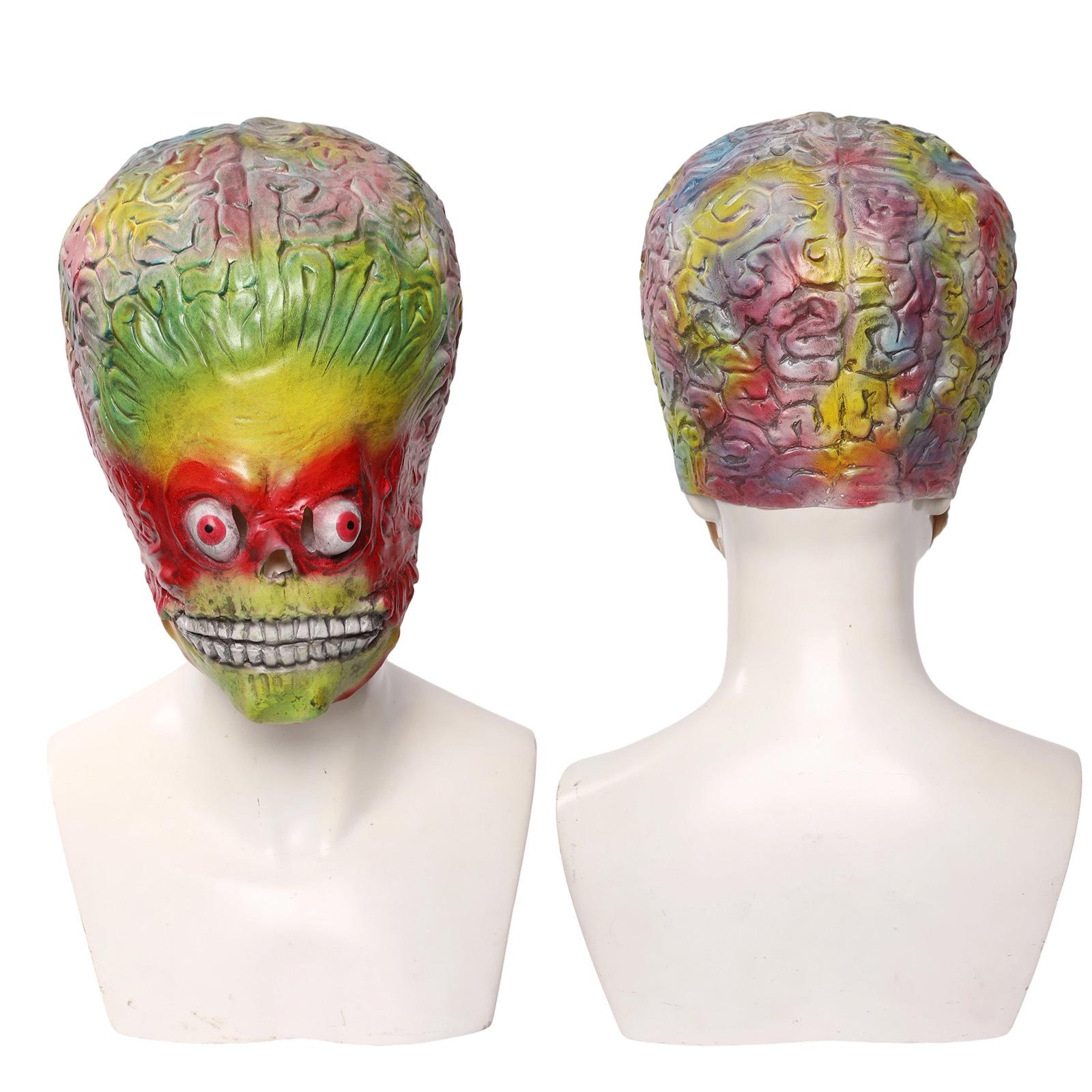 Mars Attack Soldier Martian Zombie Demon Latex Cosplay Mask