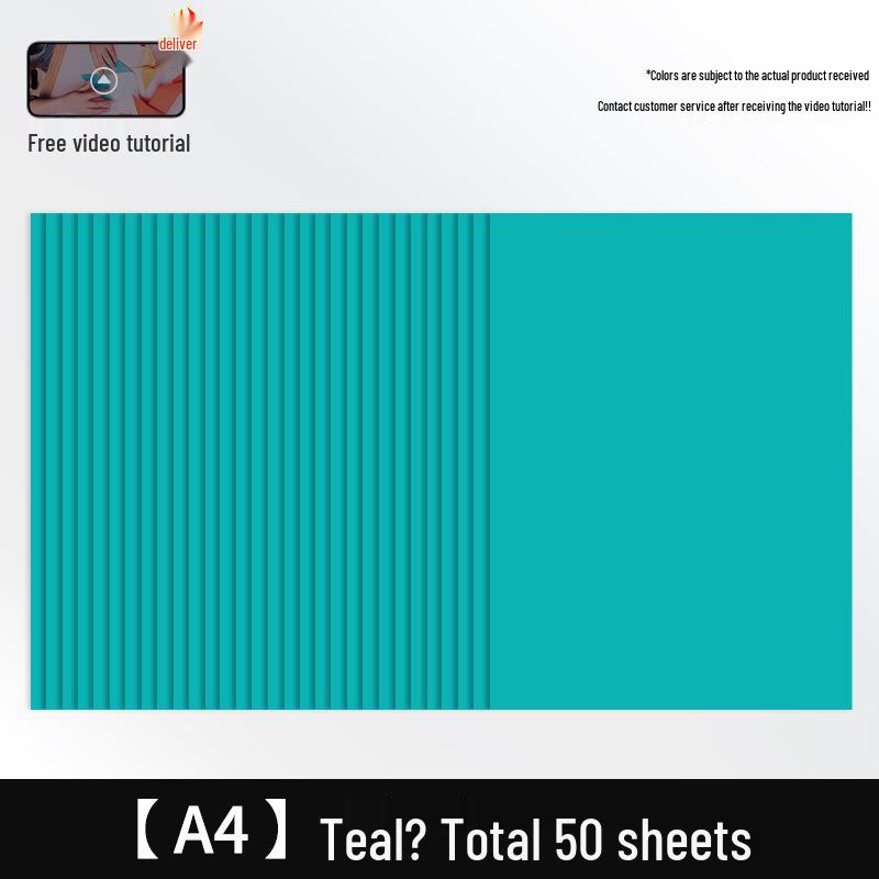 Free Shipping: Extra Thick A4 Color Cardstock - 50 Sheets - 160g White Card for Children's Crafts & Origami