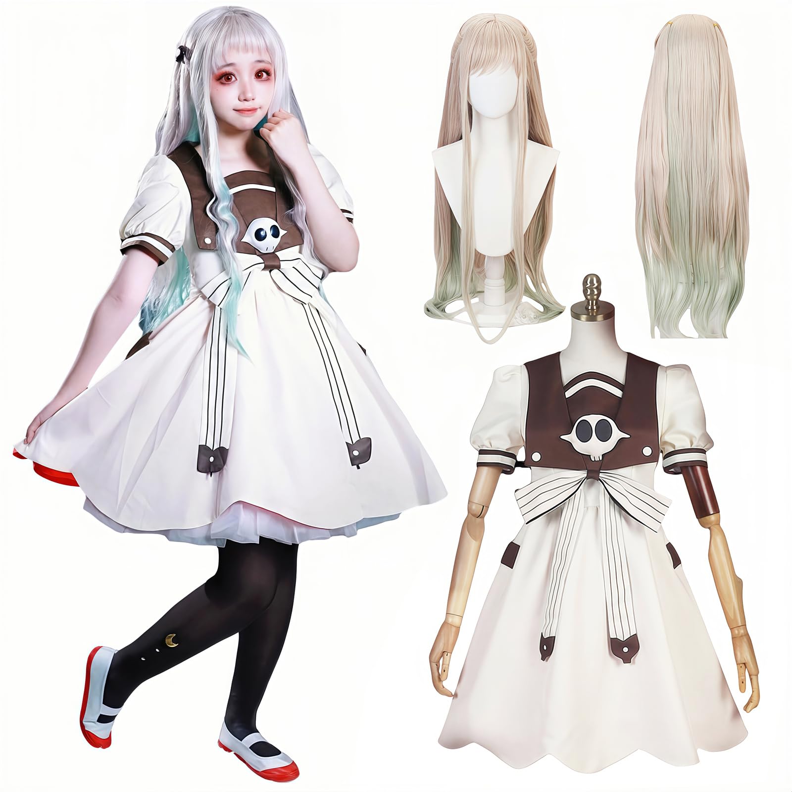 

Cosplay Nene Yashiro Size M [NOKIJP] Toilet-Bound Hanako-kun Costume, (M),