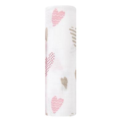 Swaddle Gauze Baby Japanese Product Aden Anais Swaddle 1 Piece Heart Muslin 120 X 120cm Aiden and Anais Swaddle Baby Newborn 8985J [Genuine +