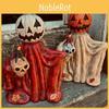 Modern Minimalist Resin Pumpkin Head Wizard Cloak Home Decor Perfect For Halloween Celebrations And Parties
