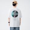 Sommer Trendiges Herren Kurzarm T-Shirt Koreanische Version Ins Reiner Baumwolle Modischer Buchstabenprint Lockerer Rundhalsausschnitt Halbarm Basic-Shirt