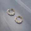 Neue Mode Koreanische Einfache Temperament Kreis Perle Kleine Vielseitige Creolen für Damen Party Bankett Hochzeit Schmuck Geschenke