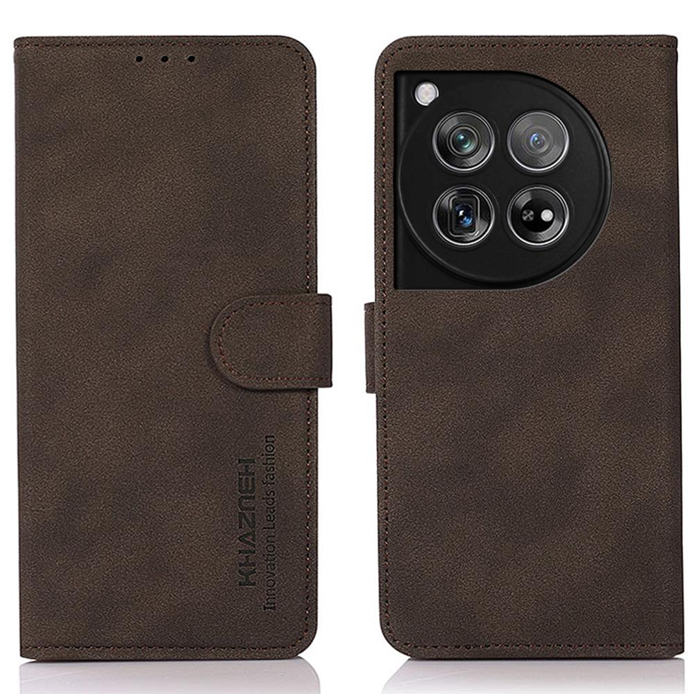 KHAZNEH For OnePlus 12 5G Wallet Phone Case Leather Protective Sleeve