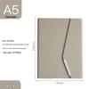 Embossed Logo A5 Trendy Simple Loose-Leaf Notebook