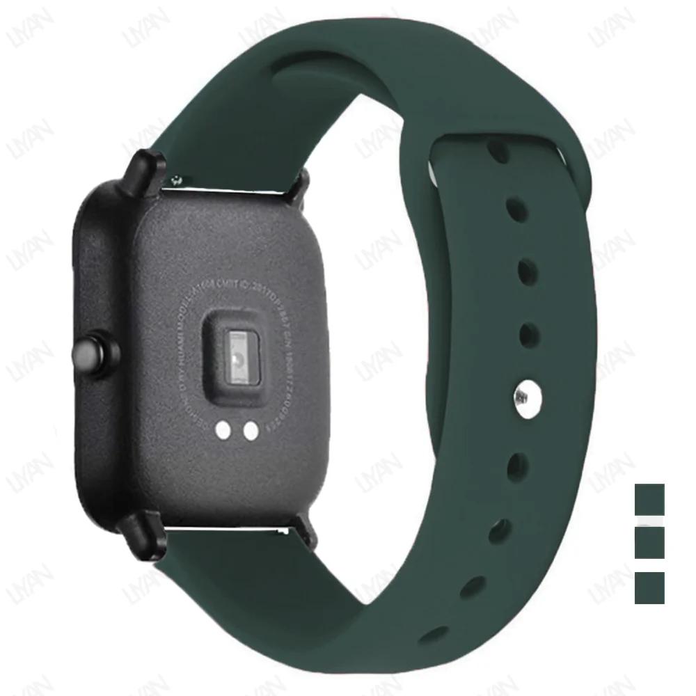 Sportarmband Für Amazfit GTS-GTR-4-3-2-2e-Mini-Pro-stratos 2 3 Silikonarmband für Amazfit bip-U-S-3-pro 20mm 22mm Uhrenarmband