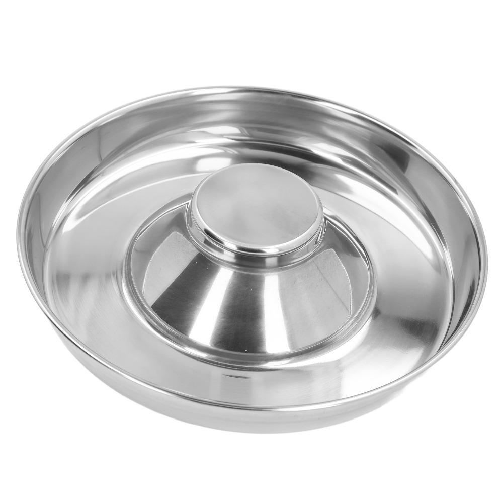 26cm Metal Feeding Bowl Labyrinth Groove Anti Choke Dog Bowl Cat Food Water Bowl  Daily Meal Time