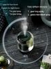 1000ml Air Humidifier 2000MAH Multiple Filling Essential Fragrance Diffuser 7 Colors Light Coly Mist Can Add Flowers Fruit | Humidifiers (White)