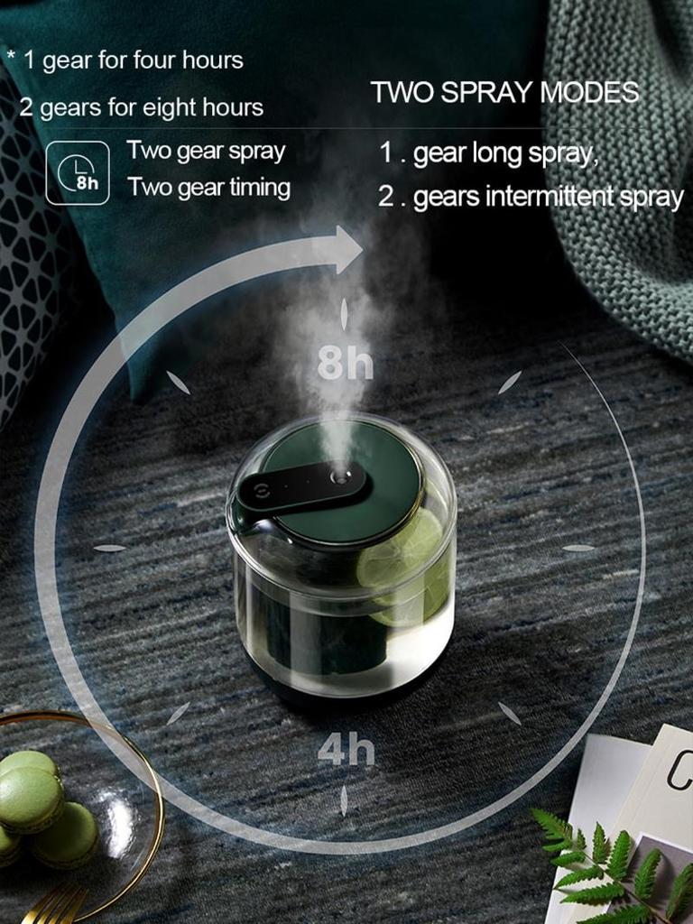1000ml Air Humidifier 2000MAH Multiple Filling Essential Fragrance Diffuser 7 Colors Light Coly Mist Can Add Flowers Fruit | Humidifiers (White)