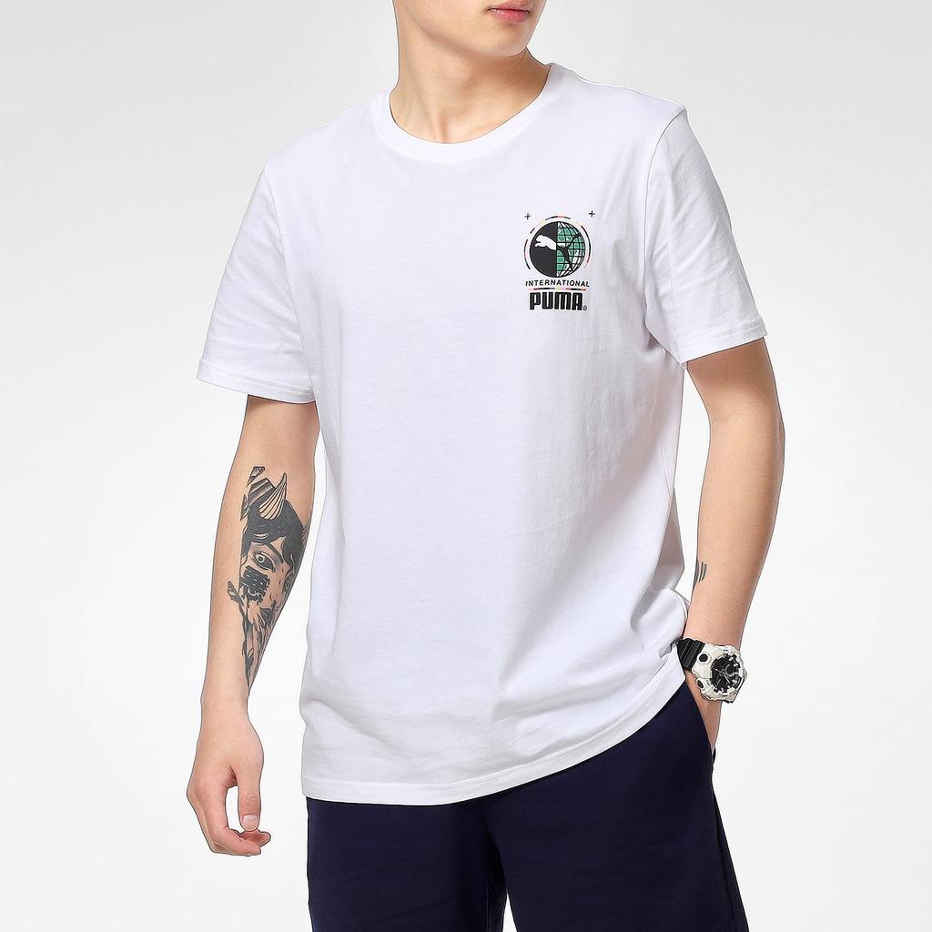PUMA Set in Sleeve T Shirt Men's White 531307-02