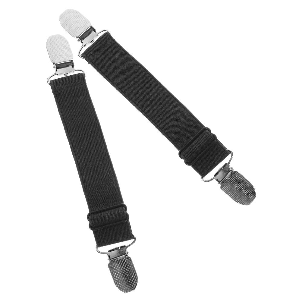 

2Pcs Elastic Adjustable Pant Clips Boot Straps Trouble Legs Fixing Clips Outdoor Motorcycle Windproof Cycling Pant Clamps