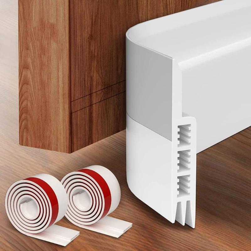 Door  Sweeps Seal Strips with Soundproof Designings Effective Noise Blocking Self Adhesive Sealing for Indoor Environment