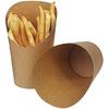 KINGZHUO 50 Pcs French Fries Holder 14oz Charcuterie Cups Disposable Take-out Party Baking Waffle Paper Popcorn Boxes Kraft Paper Cups Holder French