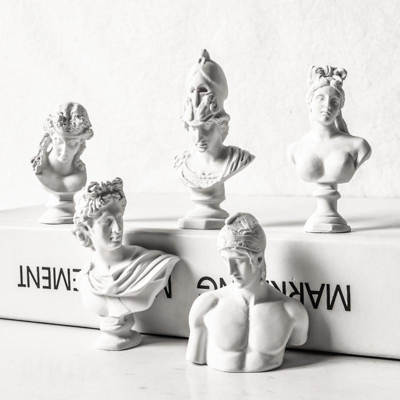 Nordic Retro Imitation plaster Resin Venus God of War Character head sculpture Home decoration crafts Drawing sketch Greek