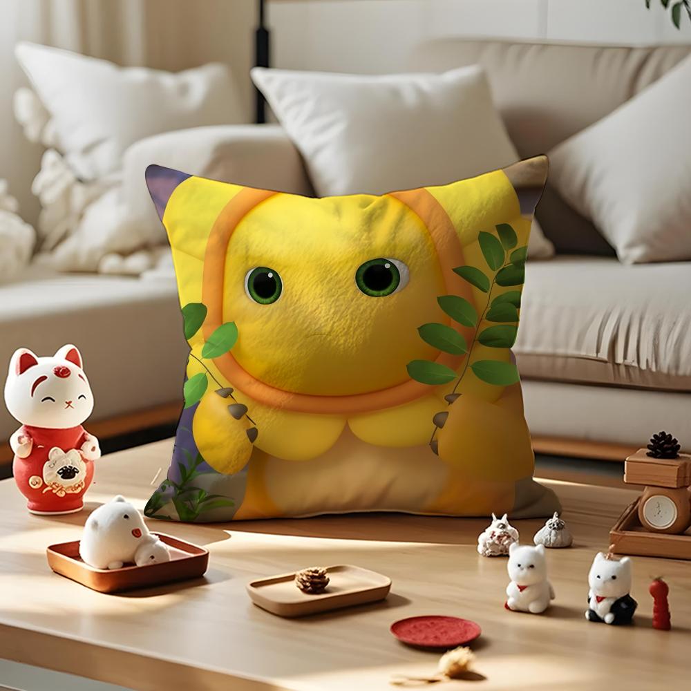 NNAILONG CARTOONB Pillow Case Antidustmite Pillowcase Invisible Zipper Silky Short Plush Sofa Cushion Cover