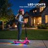 Three-Wheel Foldable Electric Scooter for Kids Aged 6-10 Years, Pink