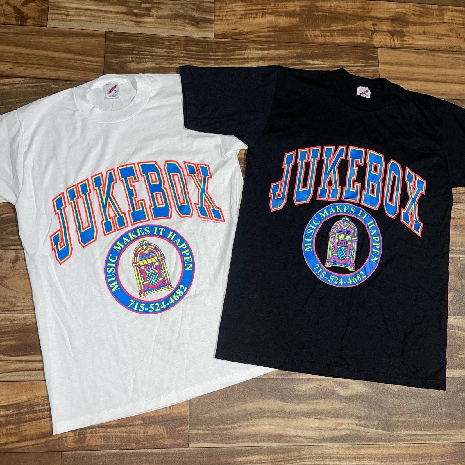 

Vintage 1980s Juke Box Music Single Stitch T-Shirt Bundle Set Jukebox Sz Medium L