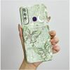 Für Huawei Y6p Hülle MED-LX9 Hübsche Schmetterlingsblumen Coque Weiche Flüssigsilikon Handyhülle Für Huawei Y7p Y 6p 2020 Rückseite