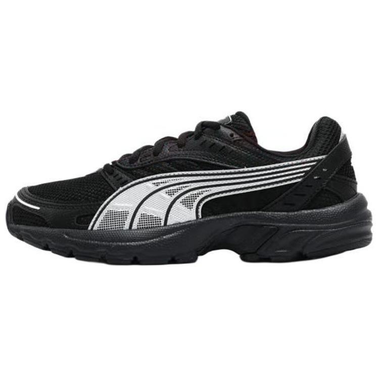 Puma Unisex Black Silver Axis Low Top Running Shoes 368465-21