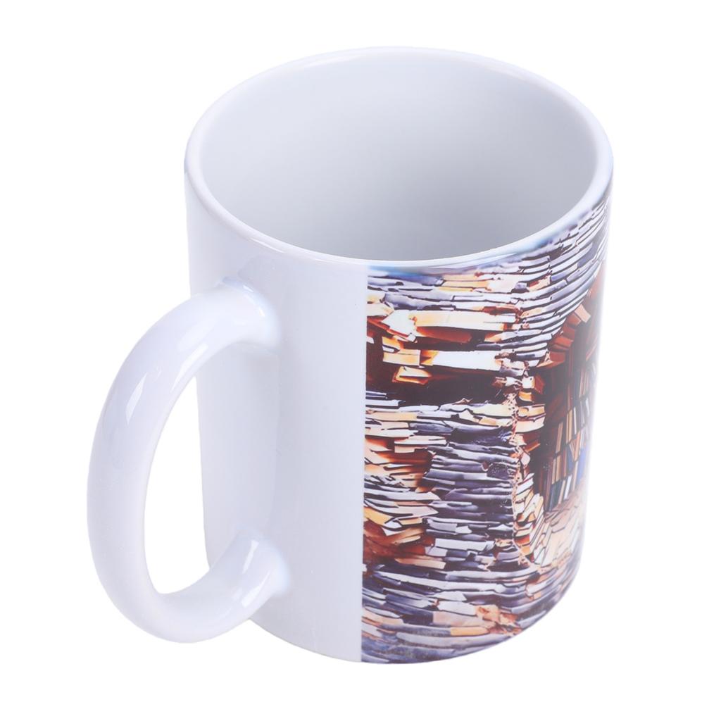 3D Book Mug Ceramic Cup Unique Art Design 3D Visual Effect Book Mug Home Decoration B