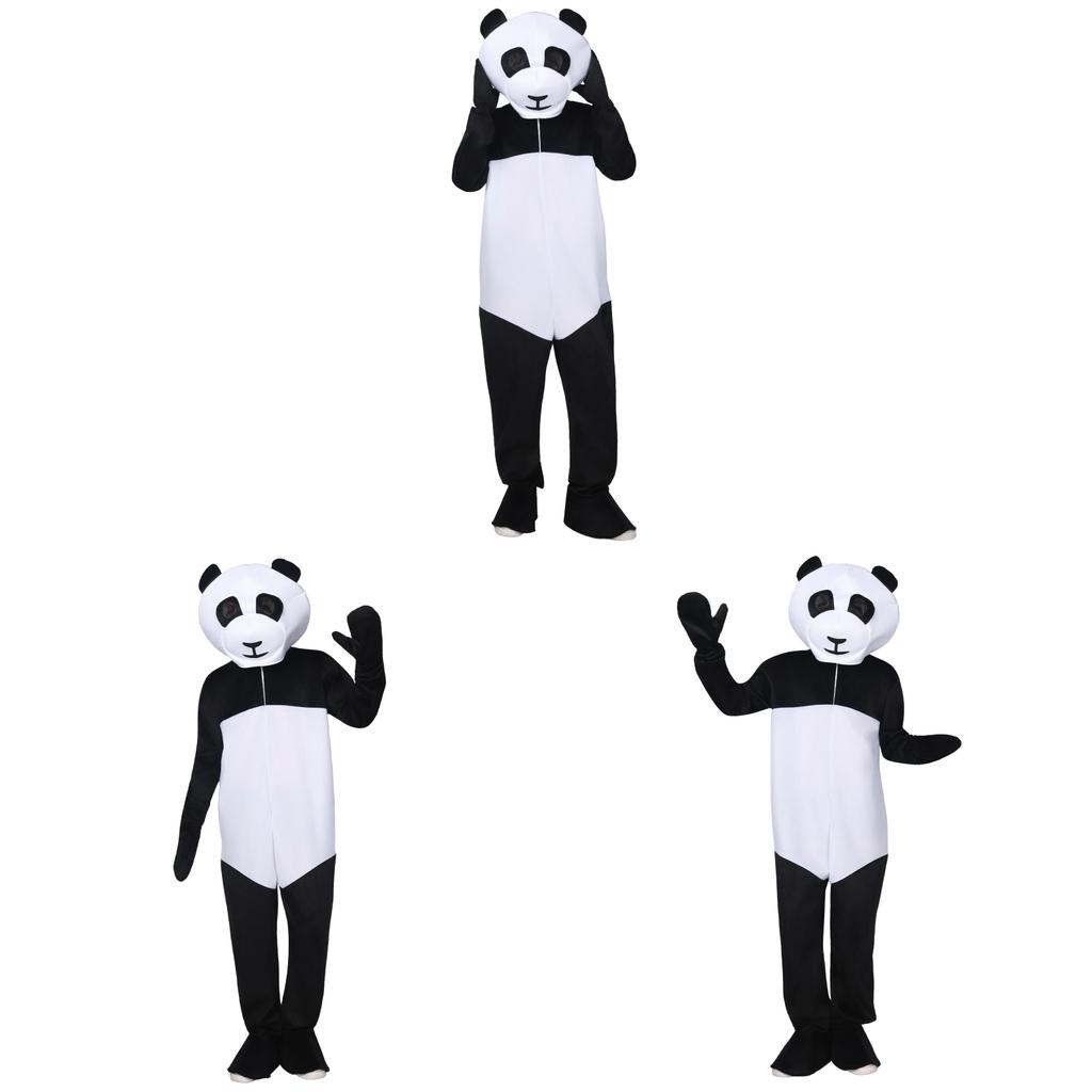Panda Kostým Pro Dospělé Na Halloween Z Polyesterového Materiálu Perfektní Pro Cosplay A Večírky