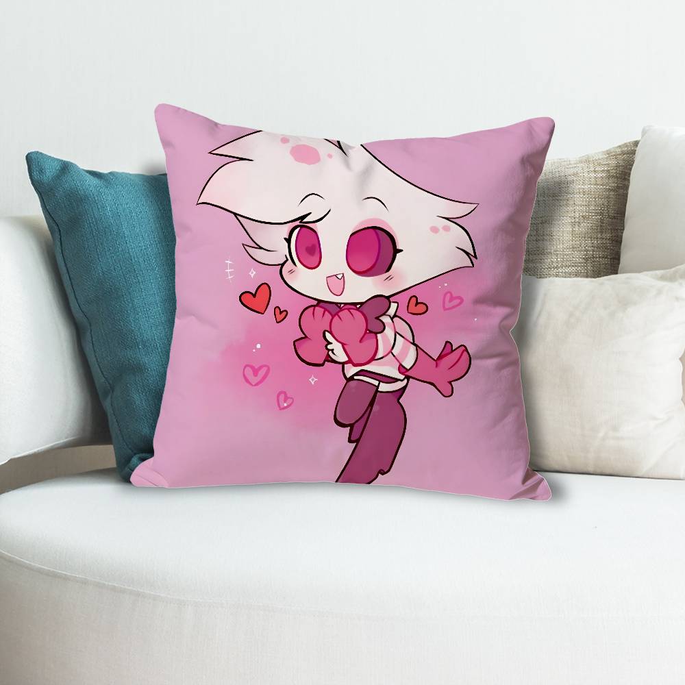 

HHazbined AAngel HHotelsES Celebrity Merchandise AllMatch Printed Pillow Case Sofa Car Office Room Decoration Protector 30x30 cm