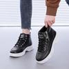 Women's Casual Chunky Platform Sneakers Breathable Non-Slip Walking Shoes Comfort Athletics High-Top Shoes for Women Lace-Up Tennis Running Sneakers