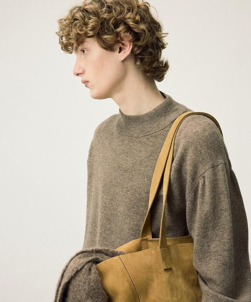 IL CORSO Cashmere Mock Neck Knit Brown Iesw5F502W2