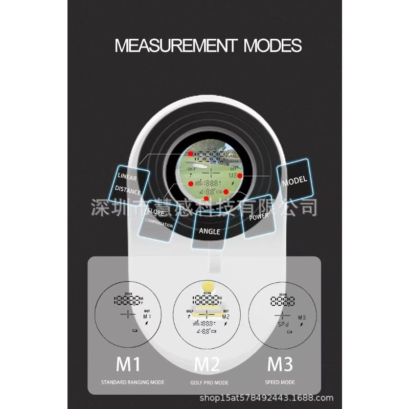 Nowy dalmierz laserowy do golfa z transmisją AI i kompensacją kąta drgań dla teleskopu magnetycznego 1200Y