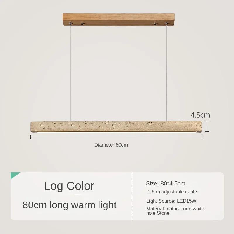 

Подвесной светильник из камня с длинной полосой, однолинейный светильник для ресторана, гостиной, офиса, кабинета, стола, светильника из дерева Warm White