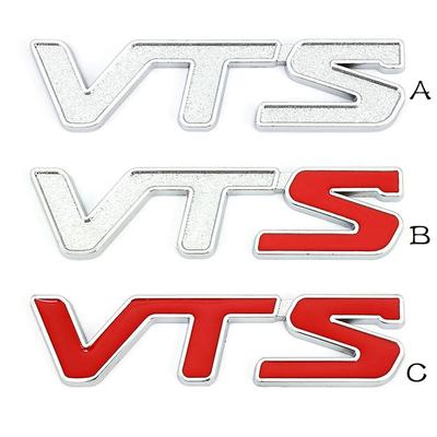 3D Metal Car Stickers VTS Logo Emblem Badge Trunk Decals for Citroen C2 C3 C4 C5 Berlingo Elysee Quatre Saxo C4L Xsara Picasso