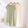 2026 New Spring/Summer Couple Short Sleeve Bathrobe 100% Cotton Women's Water Absorbing Quick Drying Sleeper Robe
