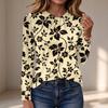 Women's Long Sleeve Knot Neckline Blouse, Color Casual Top for Everyday Wear