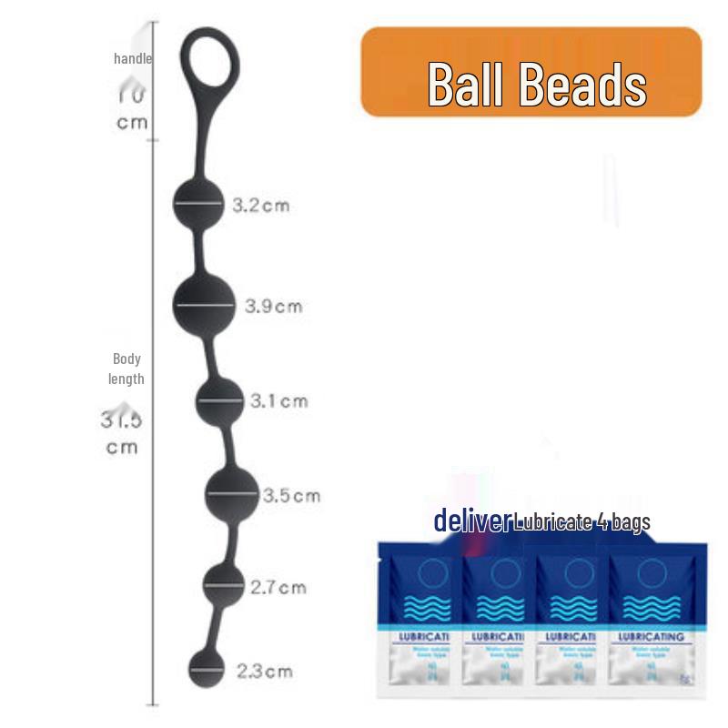 Versatile Extra-Long Anal Plugs: Large-Size Beaded Masturbators for Men and Women, Adult Toys