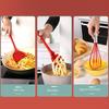 Silicone Kitchenware 13-Piece Set: Non-Stick Spatula, Drain Shovel, Spoon - Red and Black