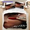 Alita Battle Angel Futuristic Warrior Three-piece set (1 * duvet cover + 2 * pillowcase, without core) 2D Flat Soft and comfortable