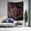 Cosmic Rose Gold Mandala Tapestry with the Beauty of Moon Phases  Planets