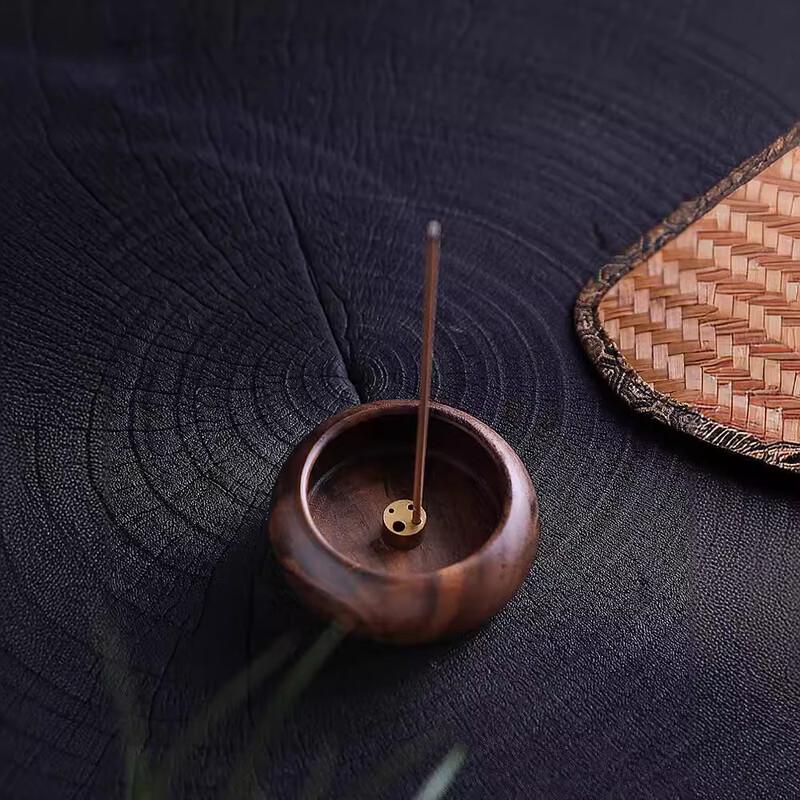 Walnut Wood Incense Holder