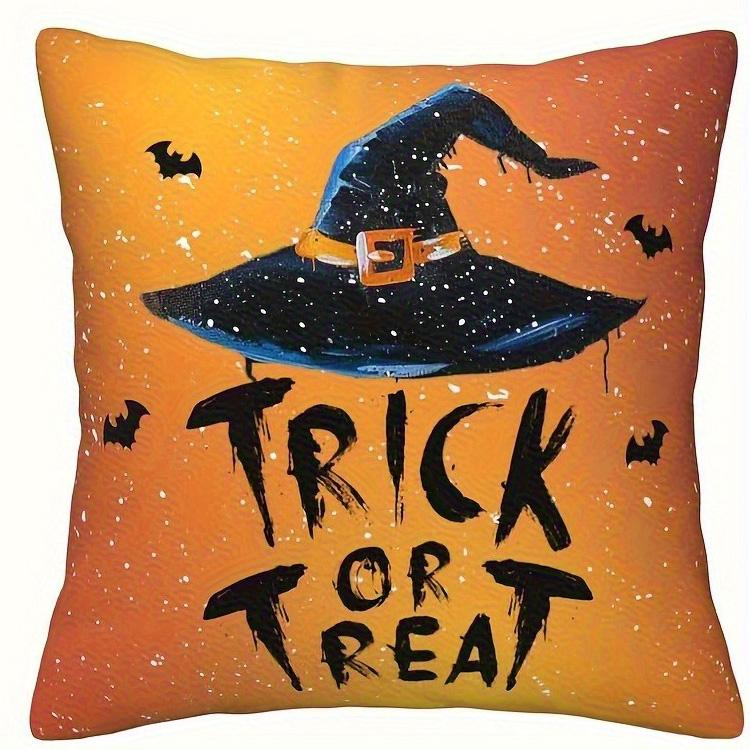Boo Yell Kürbis Halloween KissenbezugGeeignet für Wohnzimmer Schlafzimmer Sofa dekorativer Kissenbezug Kissenbezug