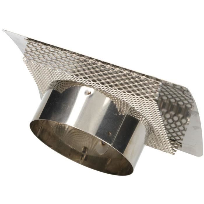 Grille De Ventilation - KOTARBAU - 100 Mm - Acier Inoxydable - Finition Brillante - Haute Qualité