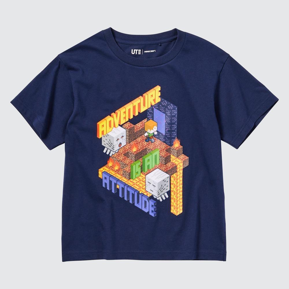 

UNIQLO KIDS MINECRAFT UT Graphic TКороткий рукав A