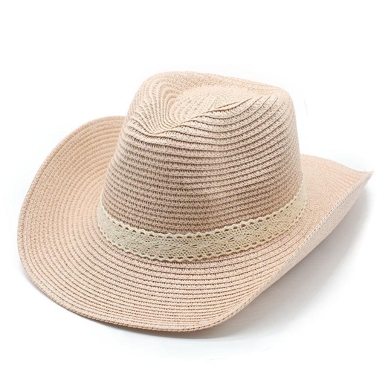 Ethnic Style Jazz Hat Summer Men And Women Boutique Straw Hat Sunshade Casual Beach Hat Retro Top Hat